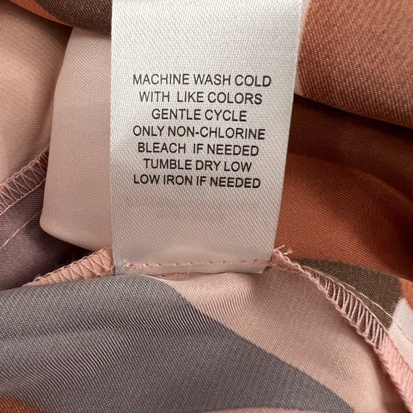 NWT DR2 swing top blouse shirt boho silky satin XL pink - Picture 9 of 10